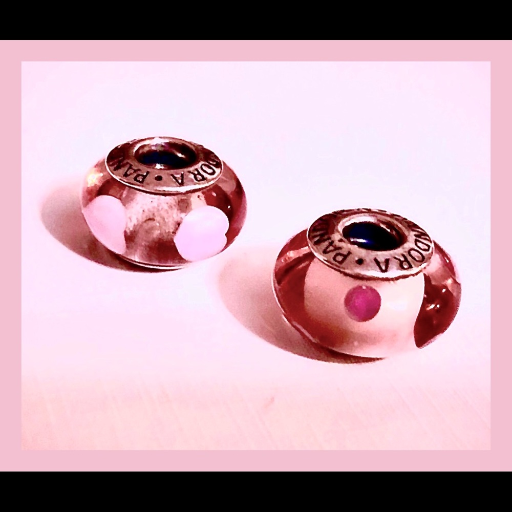 Pandora Glass Murano charms Pink